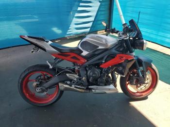  Salvage Triumph Motorcycle Street