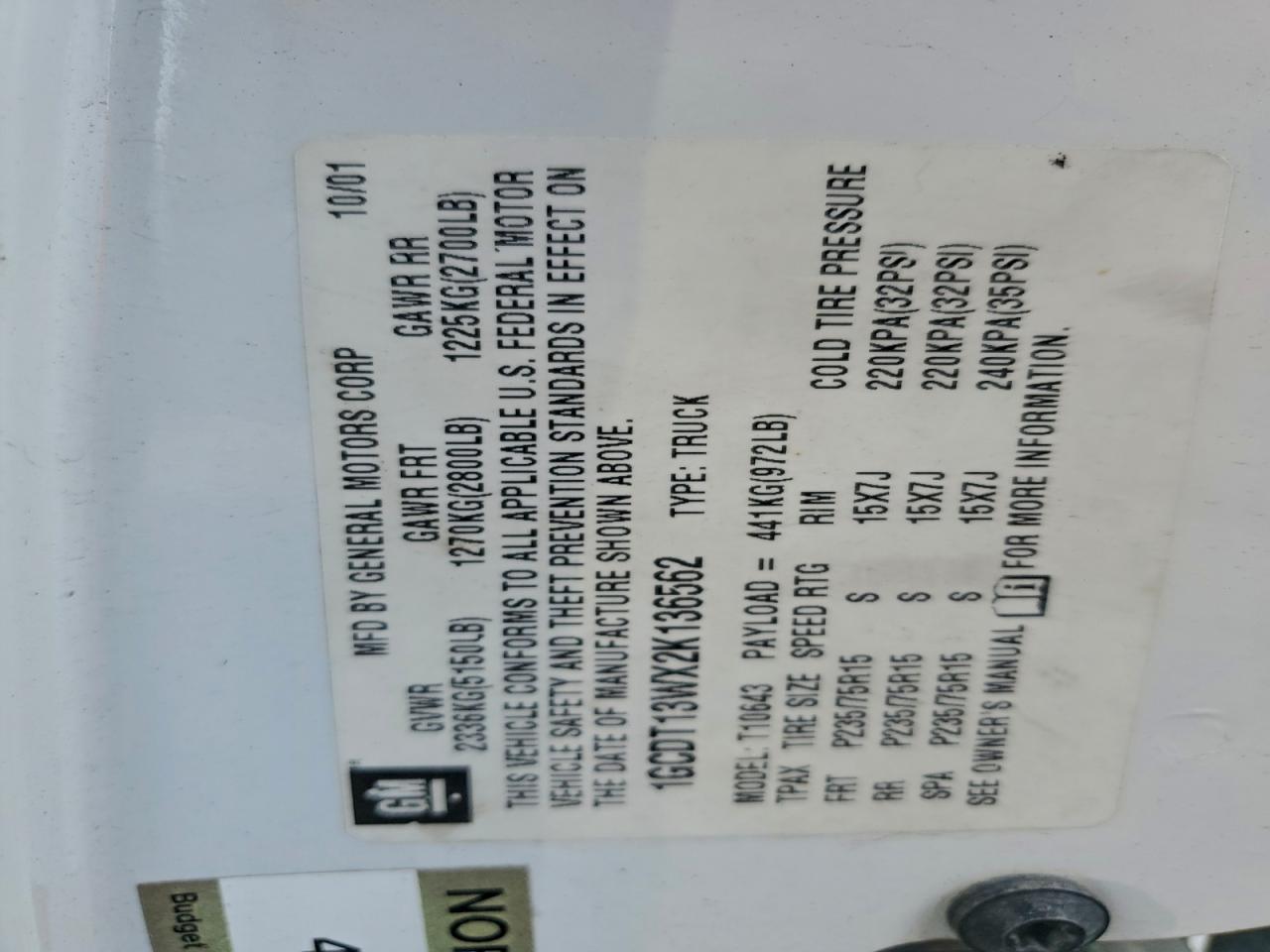 Chevrolet S-10 S10 Image 9