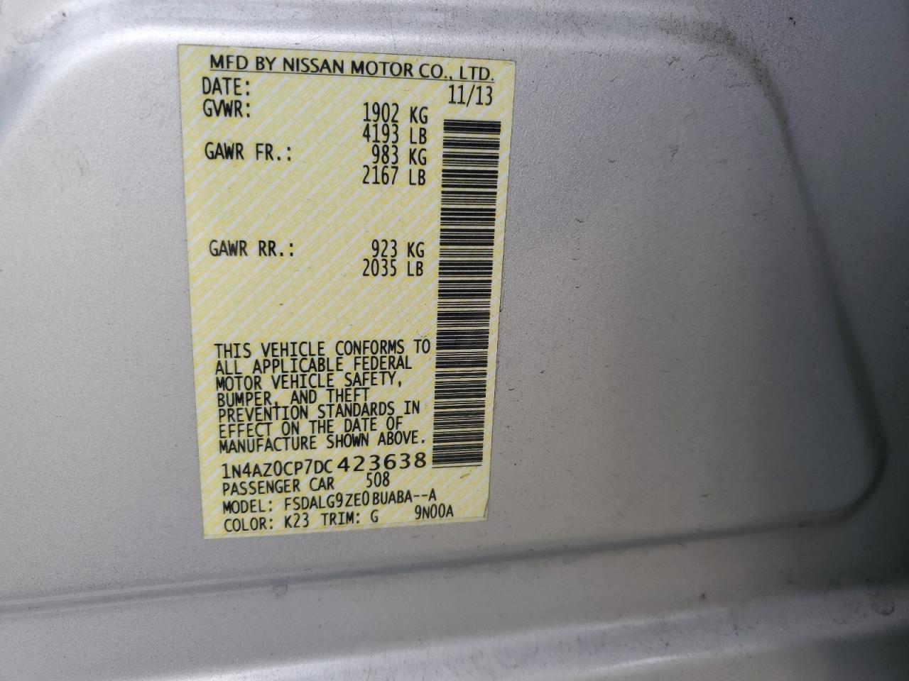 Nissan LEAF S Image 10