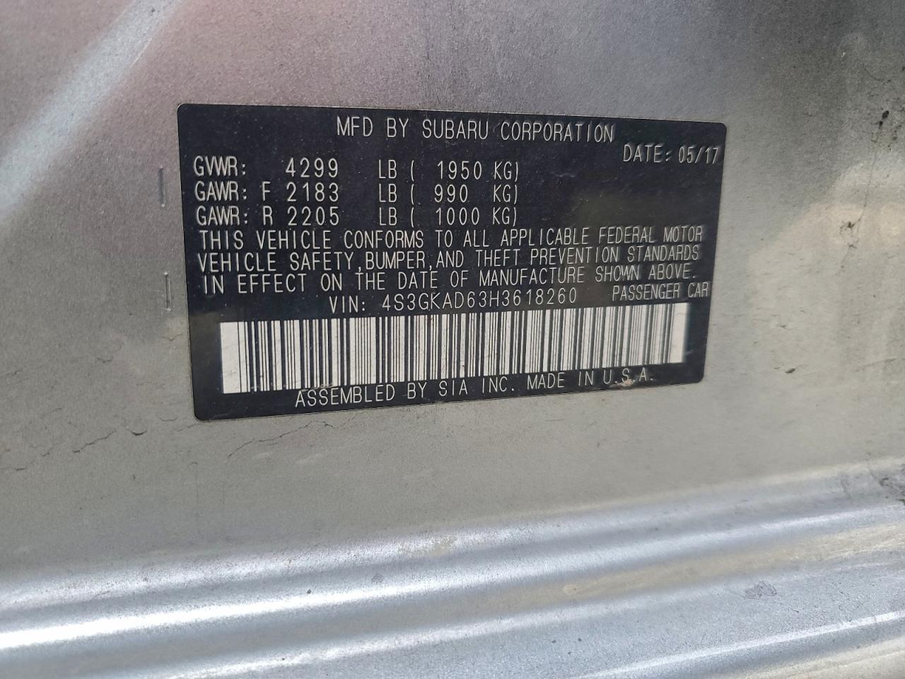 Subaru Impreza Premium Plus Image 9